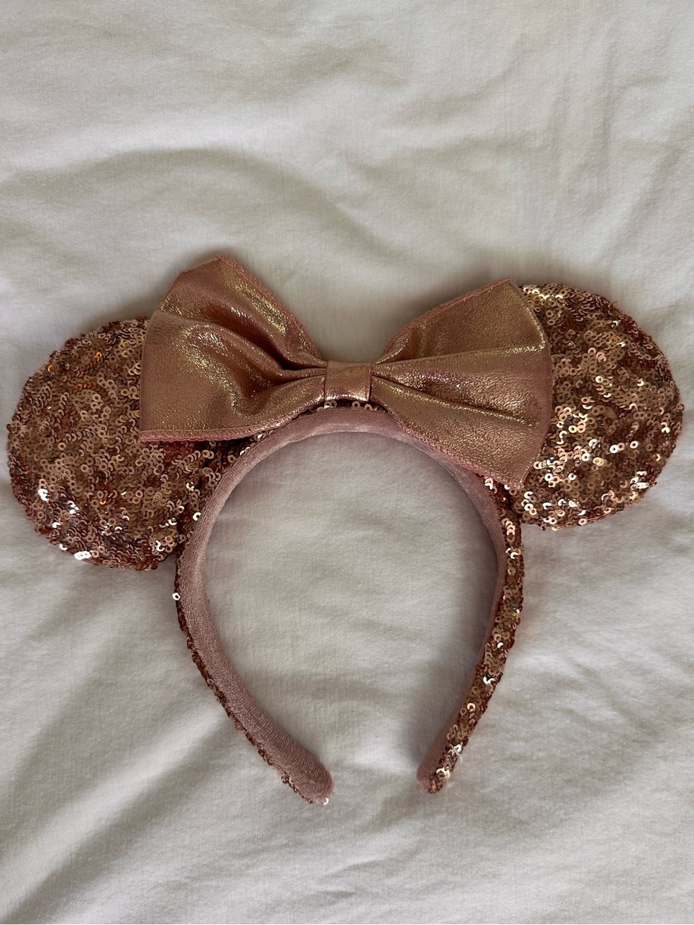 Rose Gold Sequined Minnie Ears
